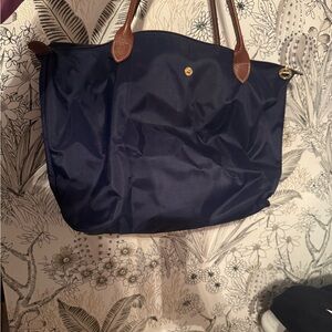 Longchamp Large Navy Le Pliage Tote Bag - Damaged (Please Read)